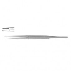 Diam-n-Dust™ Micro Dressing Forcep Straight Stainless Steel, 18 cm - 7" Tip Size 6.0 x 0.7 mm